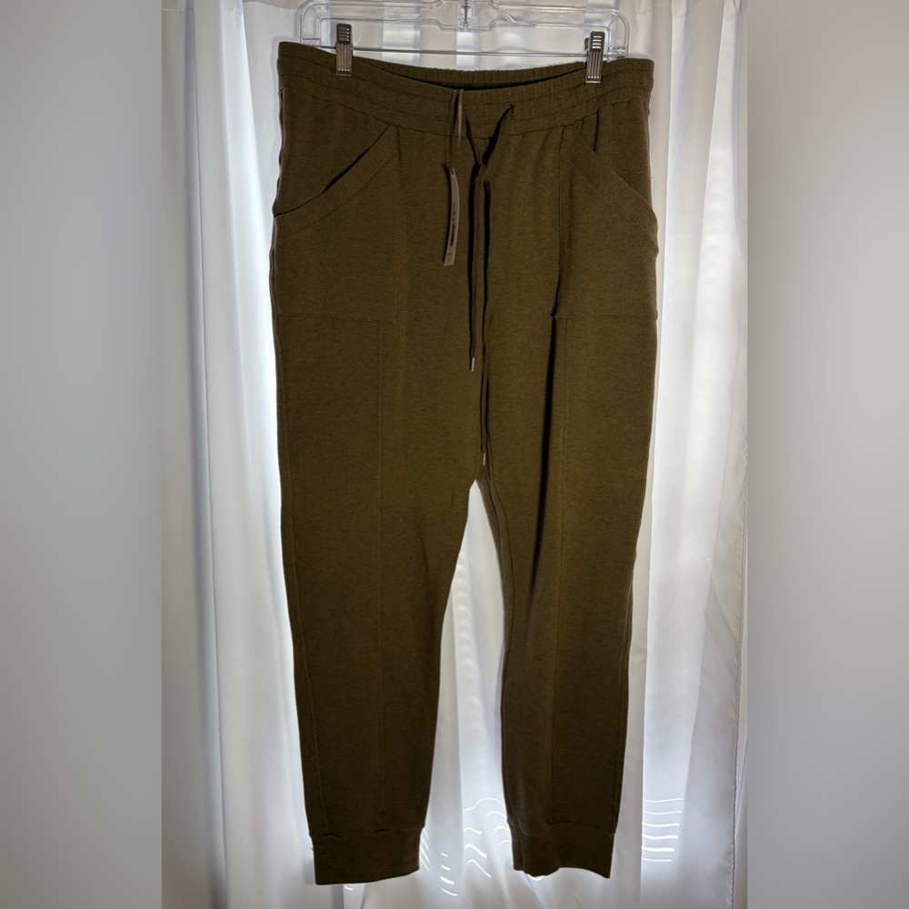Hanro Olive Green Knit Jogger Pants